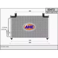Радиатор кондиционера AHE 2926916 53 472 53472 DFNTX