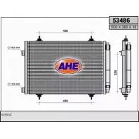 Радиатор кондиционера AHE 60U2E 53486 2926927 534 86