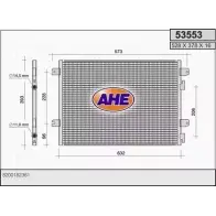 Радиатор кондиционера AHE 53553 Renault Megane (BA) 1 Хэтчбек 1.4 16V (BA0D. BA1H. BA0W. BA10) 95 л.с. 1999 – 2003 HY2NTV 535 53