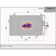 Радиатор кондиционера AHE 5 3605/O OAEU3 53605/O Fiat Tempra (159) 2 Универсал 1.8 i.e. (159.AV) 103 л.с. 1993 – 1996