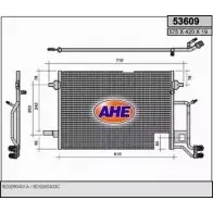 Радиатор кондиционера AHE 53609 5 3609 Audi A4 (B5) 1 Седан 1.8 125 л.с. 1994 – 2000 VSEETL