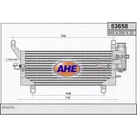 Радиатор кондиционера AHE 53658 DMZNJ 536 58 2926993