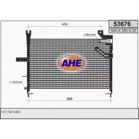 Радиатор кондиционера AHE 2927010 53676 536 76 LTK5XR