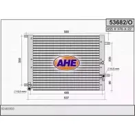 Радиатор кондиционера AHE 53682/ O 53682/O ABMXP 2927018
