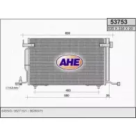 Радиатор кондиционера AHE PE03L 2927065 53753 5 3753