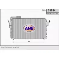 Радиатор кондиционера AHE 53754 5375 4 Peugeot 306 1 (7A, 7C, N3, N5) Хэтчбек 1.9 D 68 л.с. 1994 – 2001 RW78T