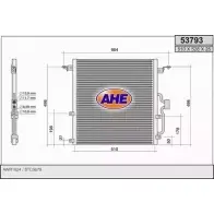 Радиатор кондиционера AHE G9L5L 53793 5379 3 Land Rover Range Rover 2 (P38A) Внедорожник 4.6 4x4 218 л.с. 1998 – 2002