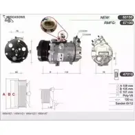 Компрессор кондиционера AHE Opel Astra (G) 2 Седан 2.2 DTI (F69) 125 л.с. 2002 – 2005 67190 671 90 WX2QVWG