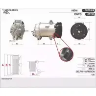 Компрессор кондиционера AHE 672 99 67299 AJV2H6 Renault Megane (KM) 2 Универсал 1.5 dCi (KM16) 103 л.с. 2007 – 2009