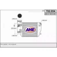 Интеркулер AHE 2EOCJVV 702.054 70 2.054 Audi A6 (C6) 3 Седан 2.7 Tdi 163 л.с. 2004 – 2011