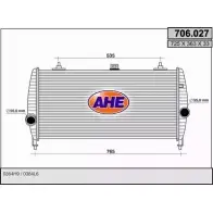 Интеркулер AHE 706.027 2927763 706. 027 8M7BS