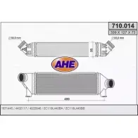 Интеркулер AHE 710.014 710. 014 2IKSF Ford Transit 6 (FA) Фургон 2.0 DI (FAE. FAF. FAG) 100 л.с. 2000 – 2006