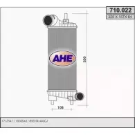 Интеркулер AHE Ford Focus 3 (CB8) Седан 1.6 TDCi 115 л.с. 2010 – 2024 710.022 68N7EFJ 710.0 22