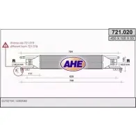 Интеркулер AHE 721.020 Opel Corsa (D) 4 Хэтчбек 1.3 CDTI (L08. L68) 95 л.с. 2009 – 2014 S00DM 72 1.020