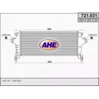 Интеркулер AHE Opel Astra (J) 4 Универсал 1.4 LPG (35) 140 л.с. 2011 – 2015 721.031 JD0A1 721. 031