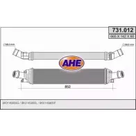 Интеркулер AHE JBDBWTM 731.012 7 31.012 Audi A4 (B8) 4 Седан 2.0 Tdi 170 л.с. 2008 – 2012