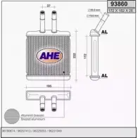 Радиатор печки, теплообменник AHE 938 60 2928308 93860 VQAUDDZ