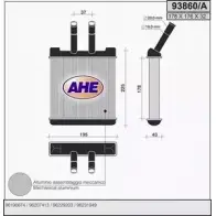 Радиатор печки, теплообменник AHE 2928309 93860/A 93 860/A ENP1FE