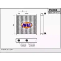 Радиатор печки, теплообменник AHE 938 88 2928320 93888 JQV84YK