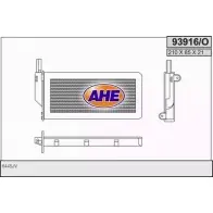 Радиатор печки, теплообменник AHE 9 3916/O IYKDATQ Peugeot 307 1 (3H, PF2) Универсал SW 2.0 HDI 90 90 л.с. 2002 – 2008 93916/O