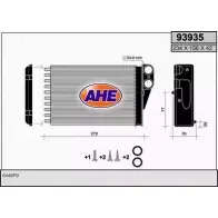 Радиатор печки, теплообменник AHE 9393 5 JX1QE Peugeot 207 1 (WA, WC, PF1) Хэтчбек 1.6 16V Turbo 150 л.с. 2006 – 2024 93935