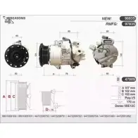 Компрессор кондиционера AHE EH4UAN 97835 2928570 9783 5