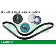 Поликлиновой ременный комплект LUCAS ENGINE DRIVE 2930161 6PK1467 L LA0018 LAK0007