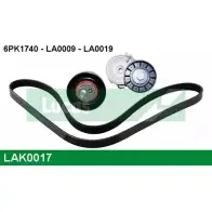 Поликлиновой ременный комплект LUCAS ENGINE DRIVE LA0009 6PK1740 L 2930171 LAK0017