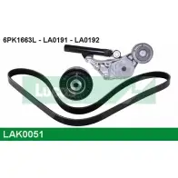 Поликлиновой ременный комплект LUCAS ENGINE DRIVE 2930202 Q X75RT 3P8PU LAK0051
