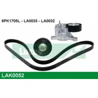 Поликлиновой ременный комплект LUCAS ENGINE DRIVE 2930203 6PK1705 L LAK0052 LA0032