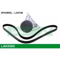 Поликлиновой ременный комплект LUCAS ENGINE DRIVE 2930211 LAK0060 LA0196 4PK0 855L