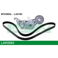 Поликлиновой ременный комплект LUCAS ENGINE DRIVE LA0190 2930214 LAK0063 6PK09 05L