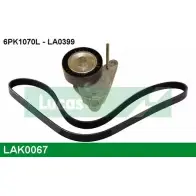 Поликлиновой ременный комплект LUCAS ENGINE DRIVE 6PK10 70L LAK0067 LA0399 2930218