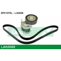 Поликлиновой ременный комплект LUCAS ENGINE DRIVE 2930220 LAK0069 6 PK1070L LA0409