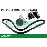 Поликлиновой ременный комплект LUCAS ENGINE DRIVE 4PK0 855L 2930222 5PK1587L LAK0071