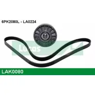 Поликлиновой ременный комплект LUCAS ENGINE DRIVE 6 PK2080L 2930230 LA0224 LAK0080