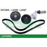 Поликлиновой ременный комплект LUCAS ENGINE DRIVE 2930232 LA0267 LAK0082 6PK 1863L