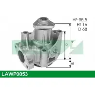 Водяной насос, помпа LUCAS ENGINE DRIVE 2930275 LAWP0853 6VY7XD OMVA 9