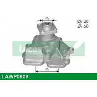Водяной насос, помпа LUCAS ENGINE DRIVE LAWP0908 2930308 A DYC7Y 3ZJS5F