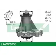 Водяной насос, помпа LUCAS ENGINE DRIVE LAWP1035 T2ZBA2 D6KFT 4 2930369