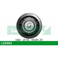 Натяжной ролик ГРМ LUCAS ENGINE DRIVE LD0863 YLP26 2930903 1V8 QP