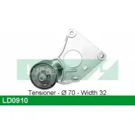 Натяжной ролик ГРМ LUCAS ENGINE DRIVE 2930946 LD0910 ROV3NZ H1CVU C