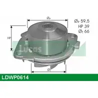Водяной насос, помпа LUCAS ENGINE DRIVE LDWP0614 Fiat Marea (185) 1 1996 – 2007 PAJB19N VUG6P C