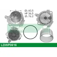 Водяной насос, помпа LUCAS ENGINE DRIVE PBXB86 Fiat Brava (182) 1 Хэтчбек 2.0 154 л.с. 1998 – 2000 LDWP0616 O00 XE