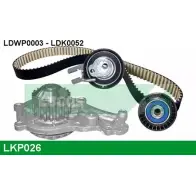 Водяной насос, помпа + комплект зубчатого ремня LUCAS ENGINE DRIVE LKP026 LDK 0052 Mini LDWP0003