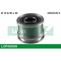 Обгонная муфта генератора LUCAS ENGINE DRIVE LOPA0008 0 123 320 051 0 123 320 065 2933676