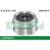 Обгонная муфта генератора LUCAS ENGINE DRIVE Volkswagen Passat (B5) 3 Седан 1.8 T 4motion 170 л.с. 2001 – 2005 0 124 315 011 0 124 325 018 LOPA0011