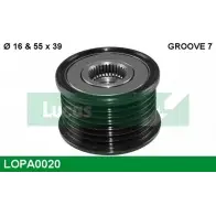 Обгонная муфта генератора LUCAS ENGINE DRIVE 000 150 22 50 LOPA0020 2933686 0 122 0AA 1P0