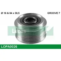 Обгонная муфта генератора LUCAS ENGINE DRIVE Opel Movano (A) 1 Самосвал 3.0 DTI (ED) 136 л.с. 2003 – 2024 LOPA0026 23100-2W20A 23100-2W2 01