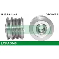 Обгонная муфта генератора LUCAS ENGINE DRIVE SG14B010 SG12B04 7 LOPA0046 Audi A4 (B6) 2 Универсал 1.8 T Quattro 170 л.с. 2001 – 2004